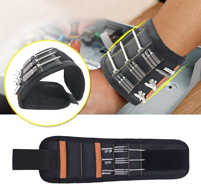 Novedoso Brazalete Magnetico De Herramientas